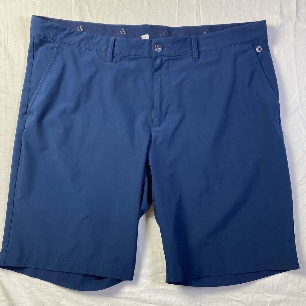 Adidas Golf Shorts Size 40 Blue Performance Stretch Activewear Navy (1396)